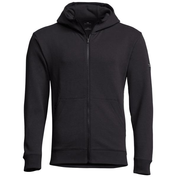 ESSENTIAL FULL-ZIP HOODY BK/SITKABLACK