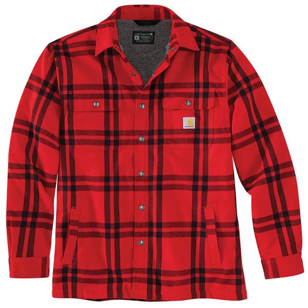 Relaxed Fit Flannel Sherpa-Lined Shirt Jac