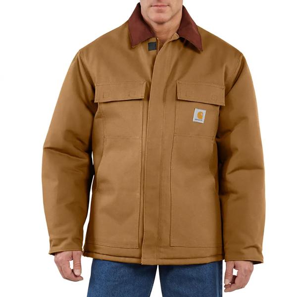 MEN`S Loose Fit Firm Duck Insulated Traditional Coat BRN/CARHARTTBROWN