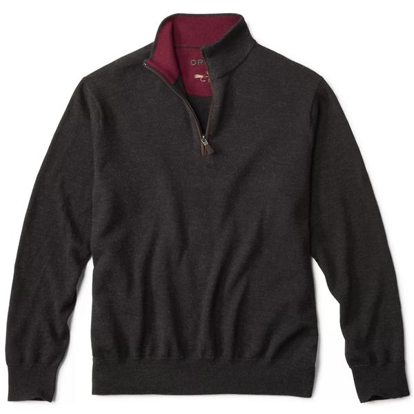 MERINO QUARTER ZIP SWEATER 2.0 31/CHARCOAL