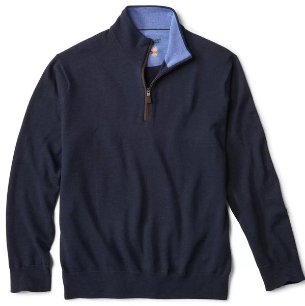 MERINO QUARTER ZIP SWEATER 2.0 35/NAVY