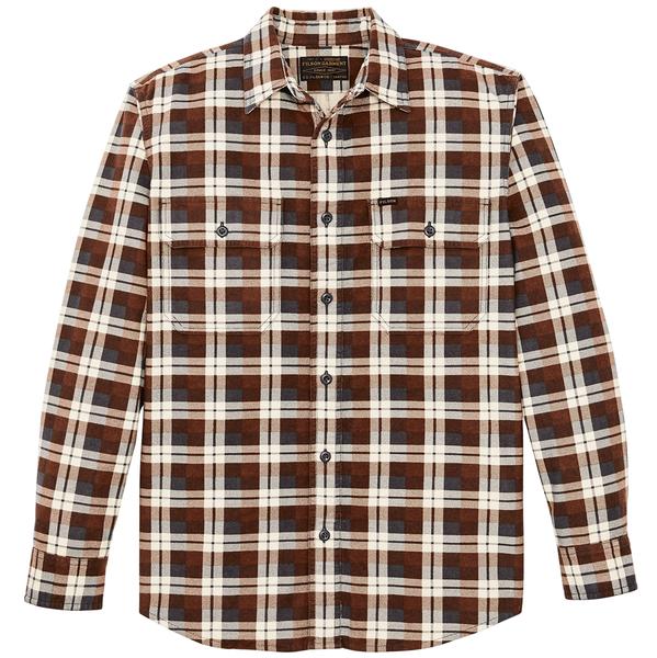 FIELD FLANNEL SHIRT BROWN/GREYPLAID