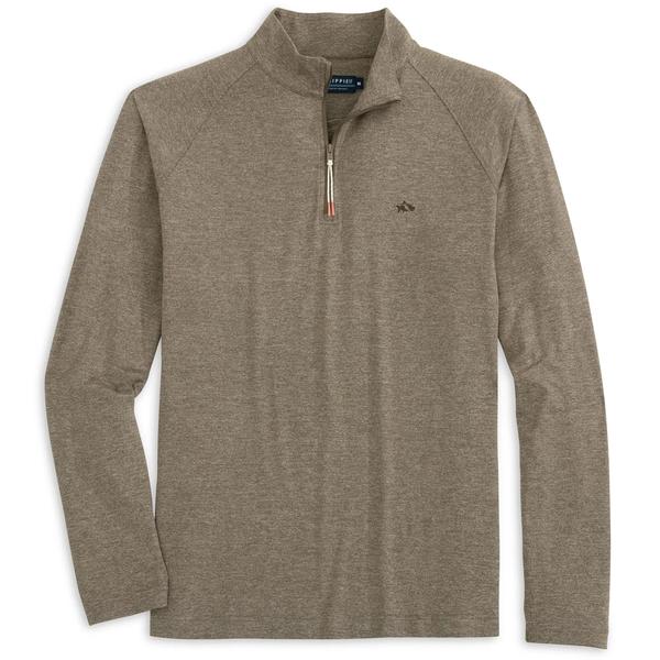 MEN`S PALMA QUARTER ZIP TEAKHEATHER