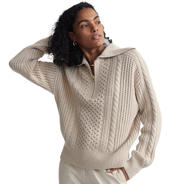 CAMELLO RELAXED CABLE HALF-ZIP