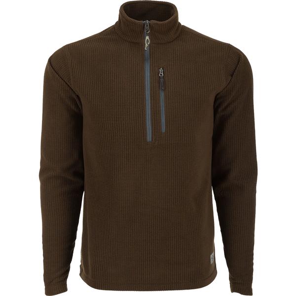 FALL RIVER GRID FLEECE HALF-ZIP PULLOVER