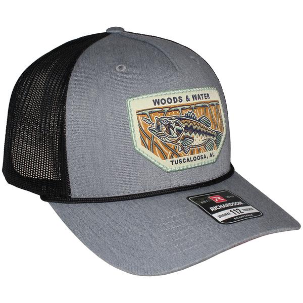 LARGEMOUTH N LILLIES RICHARDSON HAT 112/HTHGREY/BLACK