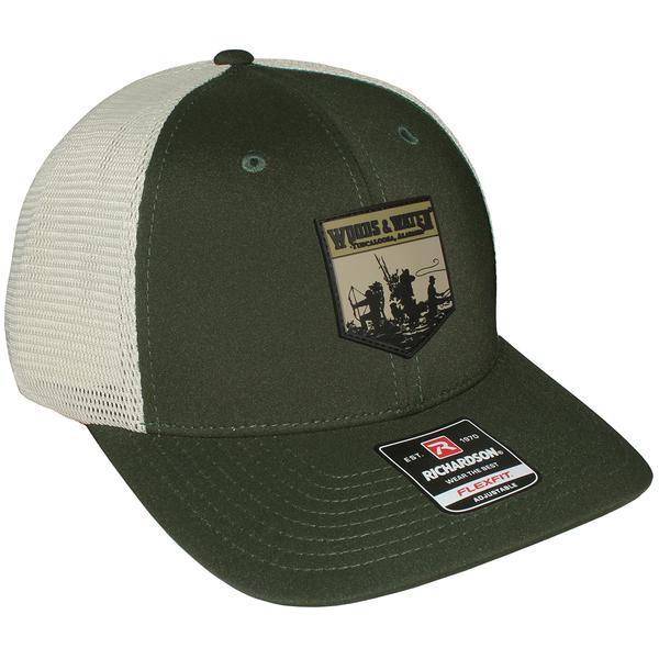 WOODS N WATER RUBBER PATCH HAT DPSPRUCE/LTKHAKI