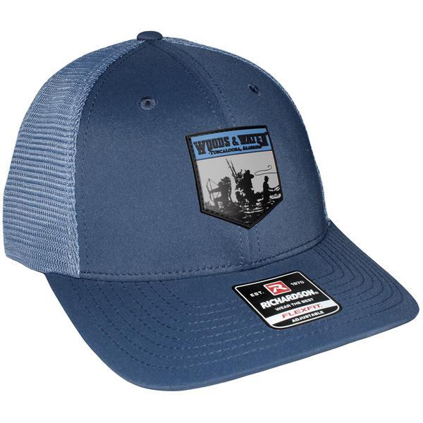 WOODS N WATER RUBBER PATCH HAT INSBLUE/CHBLUE