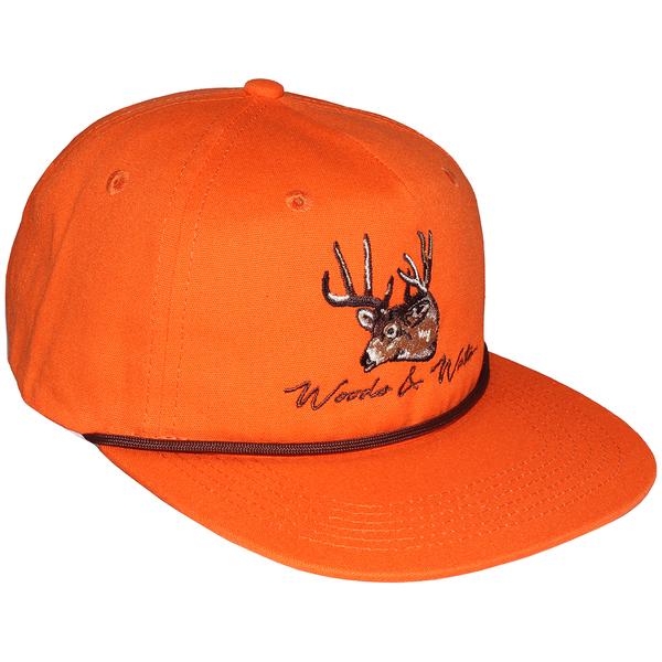 WHITETAIL WNW GOAT ROPE HAT BLAZEORANGE