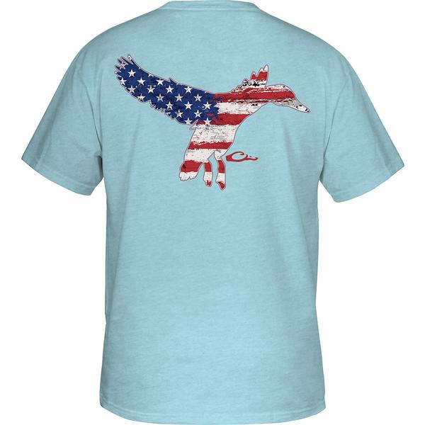 AMERICANA FLYING DUCK S/S TEE CDH/CAMEOBLUEDKHTHR