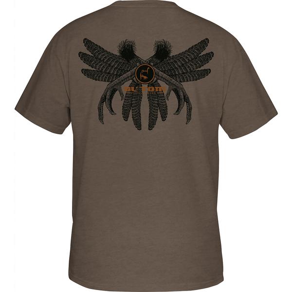 SPUR AND FEATHER T-SHIRT WNH/WALNUTHEATHER