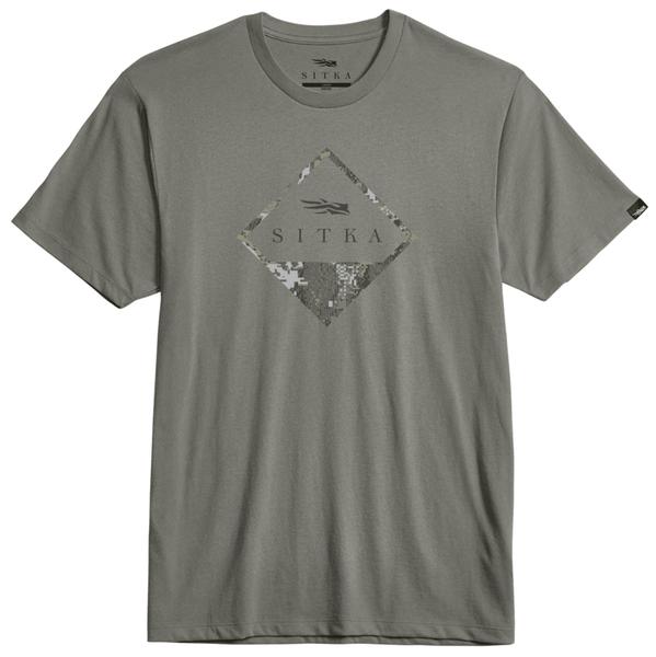 OPTIFADE BADGE TEE FIG/FIELDGREY