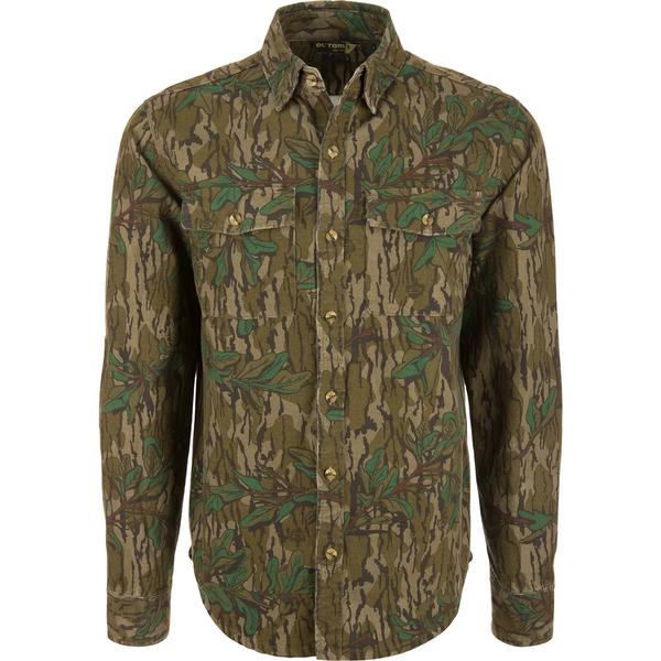 MEN`S THROWBACK 80 FIELD SHIRT BUTTON DN 012/GREENLEAF