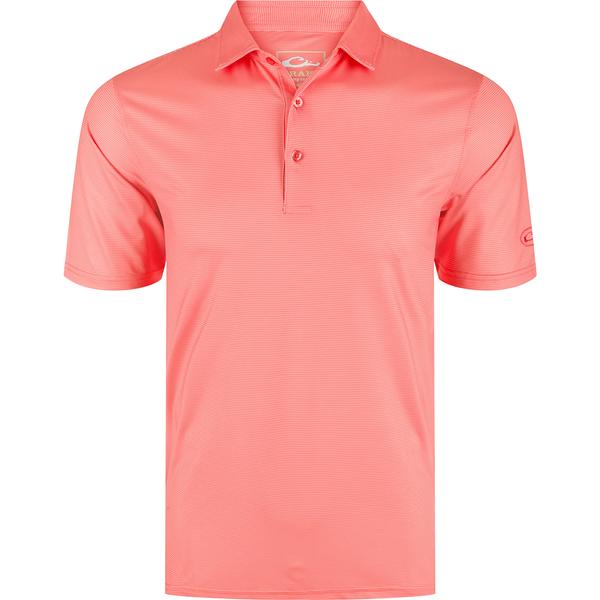 PERFORMANCE CHALK STRIPED POLO