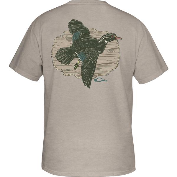 WOOD DUCK FLIGHT S/S TEE CBT/CBBLESTONELTHTHR