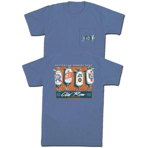 BOTTOMS UP BOBBERS DOWN POCKET TEE BLUEJEAN