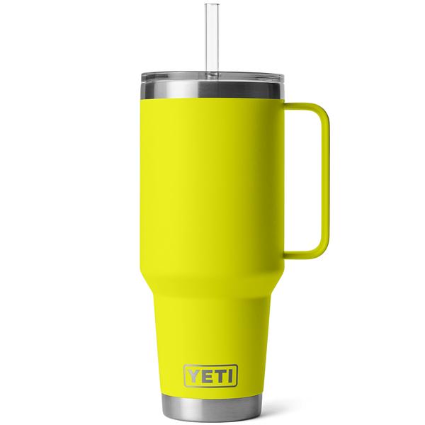 RAMBLER 42OZ STRAW MUG FIREFLY YELLOW