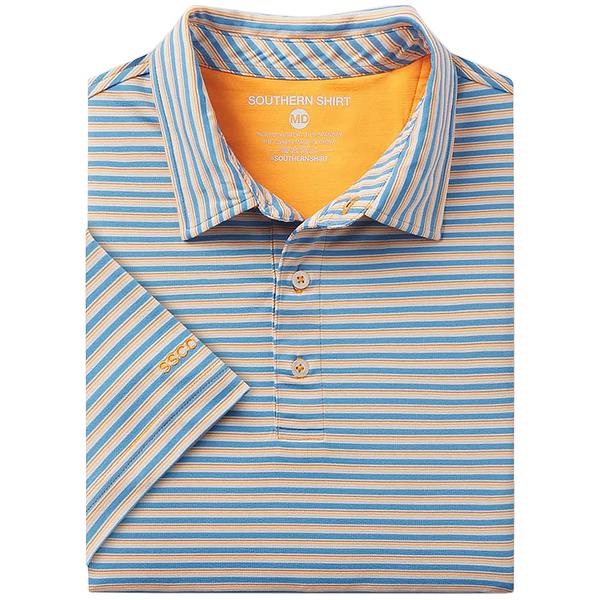 AUGUSTA STRIPE POLO 1719/AZURE