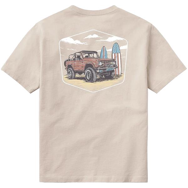 SWELL RIDE S/S TEE 1236/TAUPE