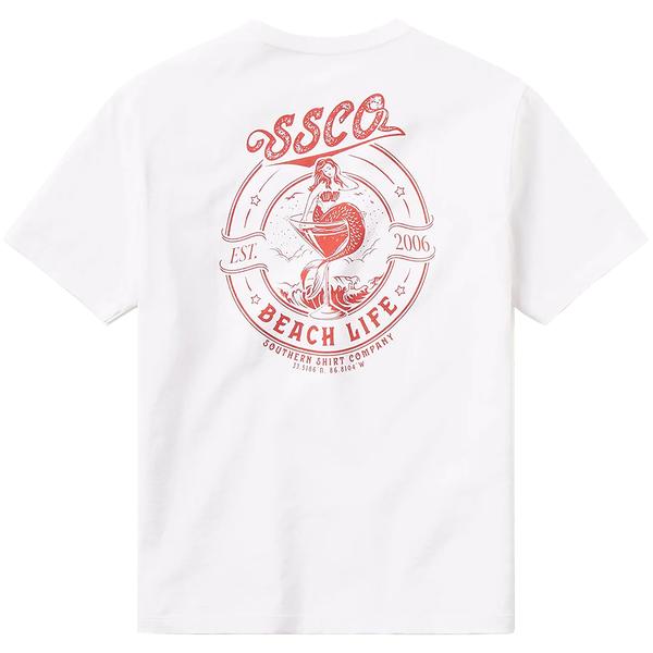 BEACH LIFE BADGE S/S TEE 1008/COOLMINT