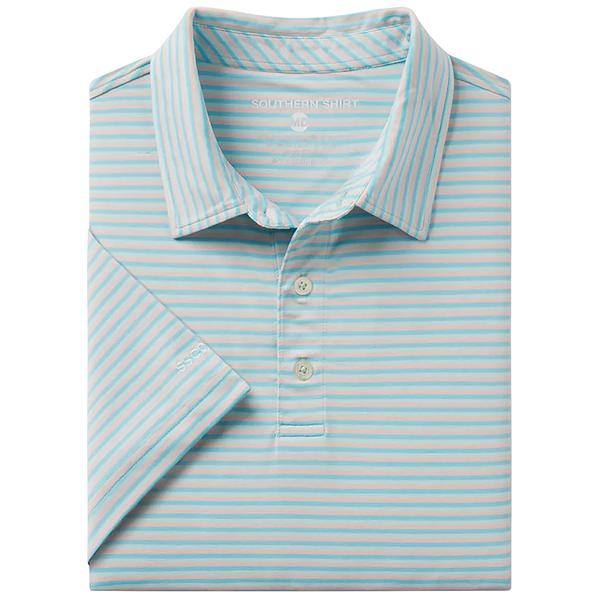 BLUFFTON STRIPE POLO 1100/AQUASPLASH