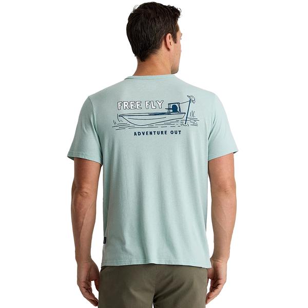 LAZY TIDES POCKET TEE 420/OCEANMIST